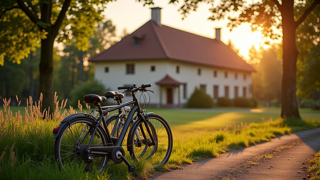 Pensininkų dviračių grupė sustojus prie malūno